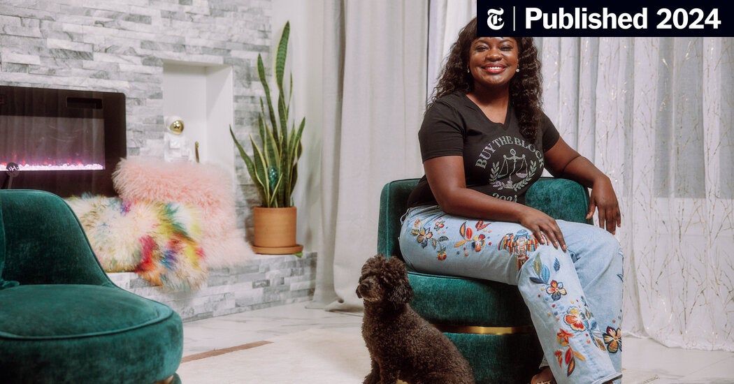 Dr. Raven Baxter at home, from The New York Times feature