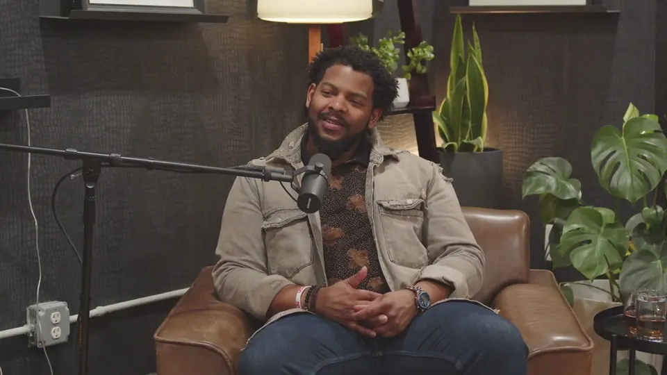 Dr. Ronald Gamble, Jr. in the studio, episode 4