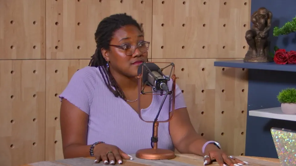 Dr. Belinda Cheeseboro in the studio